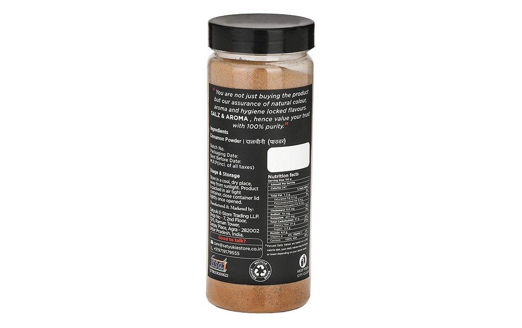 Salz & Aroma Cinnamon Powder    Plastic Jar  150 grams